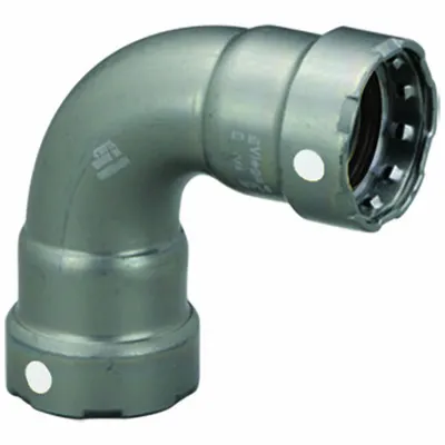 VIEGA MEGAPRESS 1 in Press-fit x Press-fit Carbon Steel Elbow, MPN 84315 - Steel Press Pipe Fittings