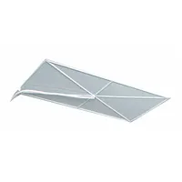 This leak diverter kit is designed for use in standard drop ceiling grids. It channels water from ceiling leaks away from sensitive equipment, inventory, or work areas. Made of white polyethylene with a clips mounting style, it measures 2 ft wide by 4 ft long
