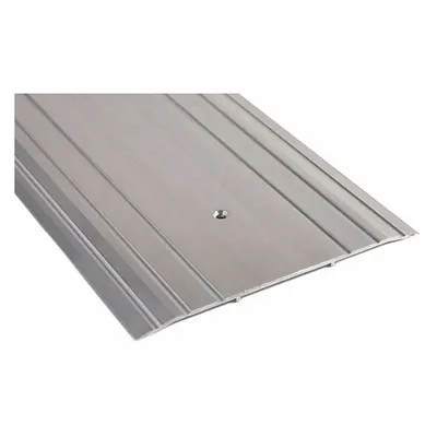 NATIONAL GUARD 913-48 Aluminum Saddle Threshold, 4 ft, Fluted - Saddle Thresholds