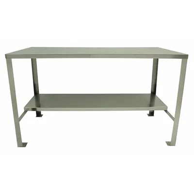 JAMCO Workbench: Fixed Ht, Stainless Steel, 72 in x 30 in, 1,500 lb Overall Load Capacity - Workbenches with Lower Shelves