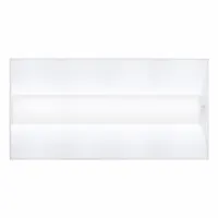 This 1 ft. x 4 ft. LED center-basket troffer operates at 120V AC and 30W, delivering 1,905 to 3,810 lumens at 3000K. It is dimmable and designed to replace (3) 32W T8 lamps. Suitable for commercial and industrial lighting applications such as offices, schools, and retail spaces