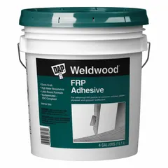 This panel and drywall construction adhesive is formulated for bonding fiberglass-reinforced plastic (FRP) panels and other materials. Supplied in a 4-gallon pail, the adhesive is white with a VOC content of 16 g/L. It is suited for industrial applications such as bonding FRP in commercial kitchens, restrooms, and clean rooms.