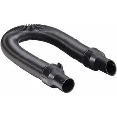 This hose assembly is a replacement accessory for shop vacuums. It connects the vacuum to tools or debris collection points for efficient dust and debris removal in workshops and construction sites.