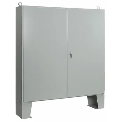 HOFFMAN A606016LP Steel Dust-Tight Enclosure, 60x60x16 in, NEMA 12, Keyed Handle - Steel Dust-Tight Enclosures
