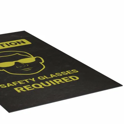 PIG Entrance Mat: Safety Glasses Required