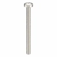 Pan head machine screws with M3x0.50 thread, 35 mm length, made from 316 stainless steel with a plain finish. Phillips #1 drive. Pack of 100. Suitable for general fastening applications in machinery, electronics, and assemblies requiring corrosion resistance
