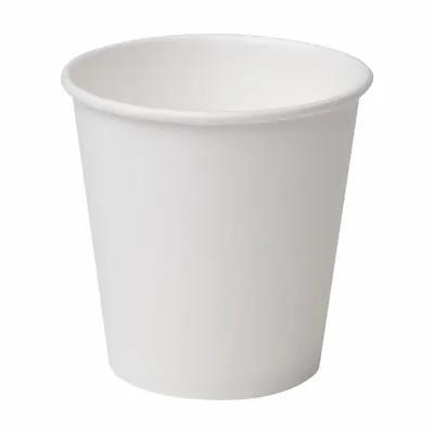 DIXIE Disposable Hot Cup: 10 oz Capacity, White, Paper, Unwrapped, Patternless - Paper Hot Cups