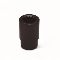 This #5 Spline Drive SAE impact socket is designed for use with impact tools in heavy-duty fastening and loosening applications. It features a 6-point standard configuration and a 15/16 in socket size, with an overall length of 3-1/16 in. The socket is suitable for automotive and industrial tasks requiring high torque