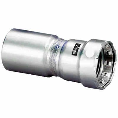 VIEGA MEGAPRESS Stainless Steel Press Fitting, FTG x FTG, FKM, 1 in x 1-1/4 in - Stainless Steel Press Fittings