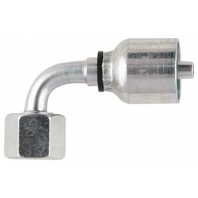 PARKER 1CF43-8-4 90° Elbow Hydraulic Crimp Fitting - Parker Crimp Hydraulic Hose Fittings with Metric Connection