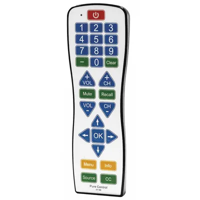 RCA Learning Universal Remote: Universal, PC100, Universal, Black/Multi-Color - Television Remotes