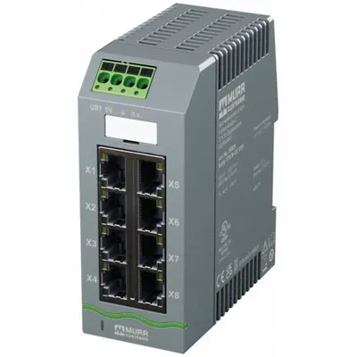 MURRELEKTRONIK Ethernet switch: Managed, DIN Rail, 8 Ports, RJ45, 1000 mbps/Ethernet/Gigabit - DIN Rail-Mount Ethernet Switches