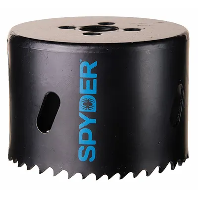 SPYDER Hole Saw: 3 in Saw Dia., 4/6 Teeth per Inch, 1 7/8 in Max. Cutting Dp - Multi-Material-Cutting Hole Saws without Arbor