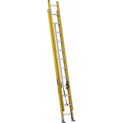 LOUISVILLE LADDER FE4224HD Non-Conductive Fiberglass Extension Ladder - Non-Conductive Fiberglass Extension Ladders