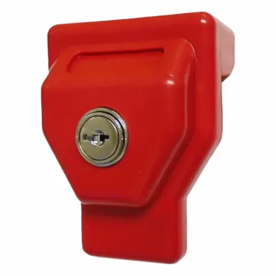 OEM Gladhand Lock: Polyethylene, Red, Not Keyed Alike - Pipe, Hose, Tube and Fittings