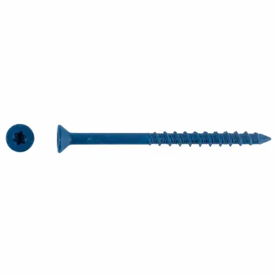 TAPCON Flat-Head Screw Anchor, 3/16 in Dia, Steel, Torx Drive, 100 PK - Flat-Head Screw Anchors