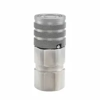 Steel-bodied quick-connect coupling body with 3/4"-16 female UNF threads and 18 g/min maximum flow rate. Used in fluid power systems for rapid connection and disconnection of hydraulic lines under pressure. Suitable for mobile equipment, industrial machinery, and hydraulic tool circuits