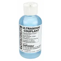 Ultrasonic coupling gel for transmitting ultrasonic waves between transducer and test surface. Supplied in 4 oz bottles, 12 per pack. Compatible with DEFELSKO 2DPP2 model. Used in non-destructive thickness testing and flaw detection
