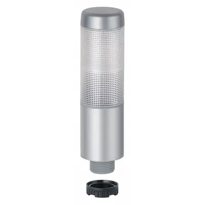 WERMA Tower Light Assembly: 2 Tier, Green/Red, No Sounder Tier, 141 mm Overall Ht - Two-Tier Tower Light Assemblies