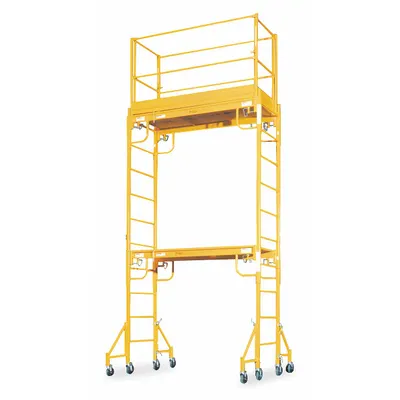 BIL-JAX Scaffold Tower: Steel, 2 ft to 11.5 ft, 72 in x 29 in - Scaffold Towers