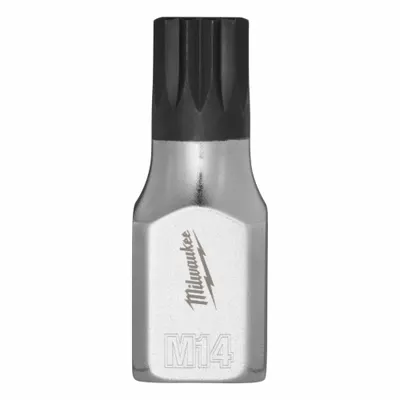 MILWAUKEE Bit Socket: 3/8 in Drive Size, Triple Square Tip, 14 mm Tip Size - Square Bit Sockets