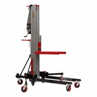 JET Material Lift: 650 lb, Adj Base, With Outriggers, 67 in L x 26 in W x 136 in H Overall Dim (MPN JT1-2409)