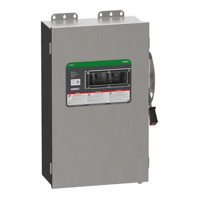 SCHNEIDER Safety Switch: Fusible, 200 A, Three Phase, 600V AC/DC - Fusible Safety Switches