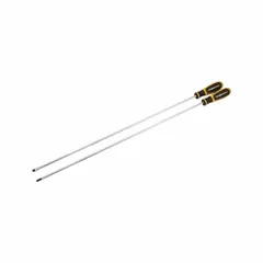This 2-piece screwdriver set includes Phillips and slotted tip drivers with 1/4 in and #2 tip sizes. The set is stored in a protective case. Suitable for driving cross-recess and slotted fasteners in general assembly, maintenance, and repair tasks.