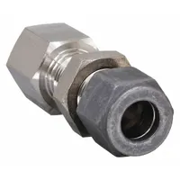 This single-ferrule stainless steel fitting connects 1/4 in OD tubing to a 1/8 in FNPT threaded port. Part of the CPI™ series, it is used in instrumentation, hydraulic, and pneumatic systems requiring leak-free sealing and corrosion resistance