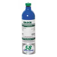 This refillable calibration gas cylinder contains a mixture of 5 ppm phosphane in nitrogen, with +/-5% accuracy. It is used to calibrate portable gas detectors that sense phosphane, verifying sensor accuracy and alarm set points. Compatible with all OEM gas detectors