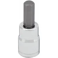 WESTWARD Socket Bit: 3/8 in Drive Size, Hex Tip, 5 mm Tip Size, 1 3/4 in Overall Lg, Fixed Insert