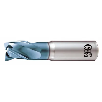 OSG Square End Mill: Carbide, DLC Coated, 3 Flute, 5/8" Mill Dia, 1-1/64" LOC - Reduced-Neck Carbide Square End Mills for Aluminum