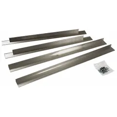 Aluminum flange kit designed for mounting louvers in wall openings. Provides a secure frame for louver installations in ventilation systems. Fits wall openings 24 inches high by 36 inches wide.