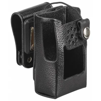 MOTOROLA Hard Leather Case with Swivel Belt Loop for VX-261 (Black) - Motorola-Compatible Carrying Accessories