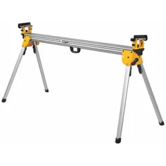 Portable miter saw stand designed to support and stabilize miter saws during cutting operations. Measures 9 inches in length, 150 inches in width, and 32 inches in height. Suitable for job-site carpentry, framing, and trim work.