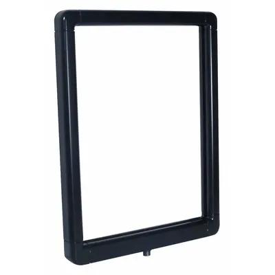 VISIONTRON Sign Frame: Black, 8 1/2 in Overall Wd - Sign Frames for Post Tops