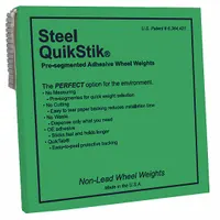 PERFECT EQUIPMENT Adhesive Wheel Weight: Wheel Weights, Adhesive, Steel, SST, Passenger Cars, Steel (MPN SST32000N)
