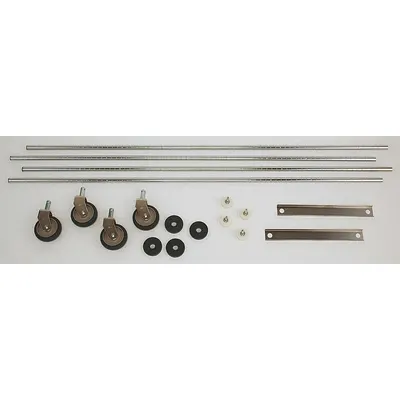 METRO TTM18C Mobile Unit Kit for Top-Track Wire Shelving, 18" Width, Chrome - Post & Hardware Kits for Top-Track Wire Shelving