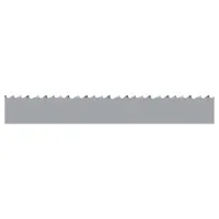 Bi-metal structural shape-cutting blade from the TENNAX-PRO series. 15 ft 4 in length, 3/4 in blade width, hook cutting edge. Suitable for cutting beams, pipes, and profiles in metal fabrication