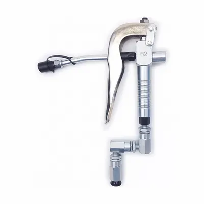 MACNAUGHT Drum Pump Nozzle: Manual, Pressure Activated, Steel, Steel, 1/4 in NPTF - Non-Metered Manual Dispense Guns