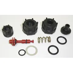 This repair kit includes a wand and shutoff valve components for servicing sprayer equipment compatible with model number 485. It is used to replace worn or damaged parts on wands in agricultural, industrial, or commercial spraying applications.