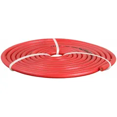 This WESTWARD cut-to-length jumper cable features an 8-gauge wire, 120-inch length, and a red jacket. Rated for a maximum current of 24 A, it is suitable for temporary battery connections and low-current power transfer in automotive and industrial settings.