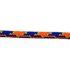 Static braid rope with 7/16 in diameter and 150 ft length. Working load limit of 630 lb. Suitable for rigging, climbing, work positioning, rescue systems, and load securing where low stretch is required.