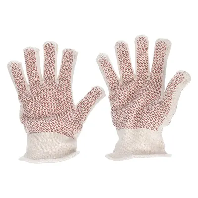 CONDOR Knit Gloves: XL ( 10), Glove Hand Protection, Dotted, Nitrile, Full, 480°F Max Temp - Knit Gloves with Nitrile Coating