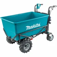 MAKITA Material Handling Flat Bucket: 661 lb Max Load Capacity, 4 Wheels, 36V LXT, 36 V, Tool Only (MPN XUC06Z)