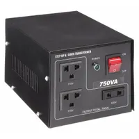 APPROVED VENDOR Step Up/Step Down Voltage Converter: 750 VA Power Rating, Single Phase, 50/60 Hz