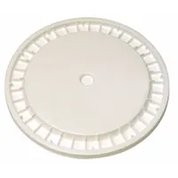 APPROVED VENDOR Pail Lid: Snap-On, 12 1/4 in Overall Dia, White, Plastic, FDA Compliant (MPN ROP2100CVR-SN-W)