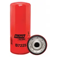 Spin-on oil filter for Mack vehicles. Features a 1 1/8"-16 thread size, 10 7/16 in overall height, and cellulose media. Includes an integral gasket. Removes contaminants from engine oil to protect engine components