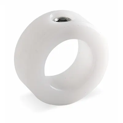 Dayton Shaft Collar: 1-Piece, Set Screw, 5/8 in Bore Dia, 1 1/8 in Collar Outside Dia - Plastic Shaft Collars