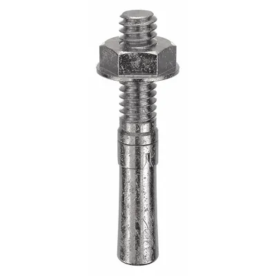 RED HEAD 18-8 Stainless Steel Wedge Anchor, 1/4"-20 Thread, 1/4" Dia, 100-Pack - 18-8 Stainless Steel Wedge Anchors